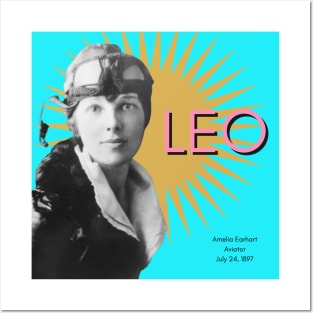 Amelia Earhart: Leo Posters and Art